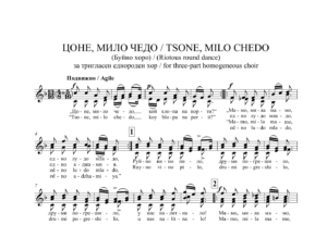 Read more about the article „ЦОНЕ, МИЛО ЧЕДО“
