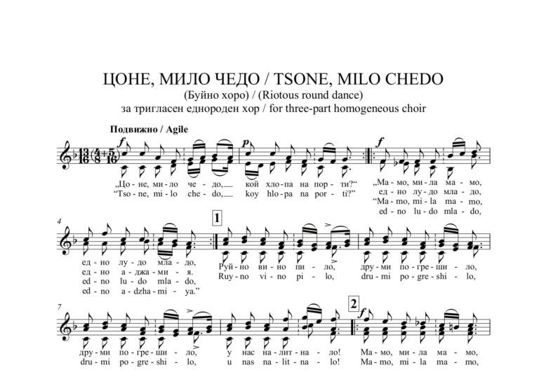 „ЦОНЕ, МИЛО ЧЕДО“